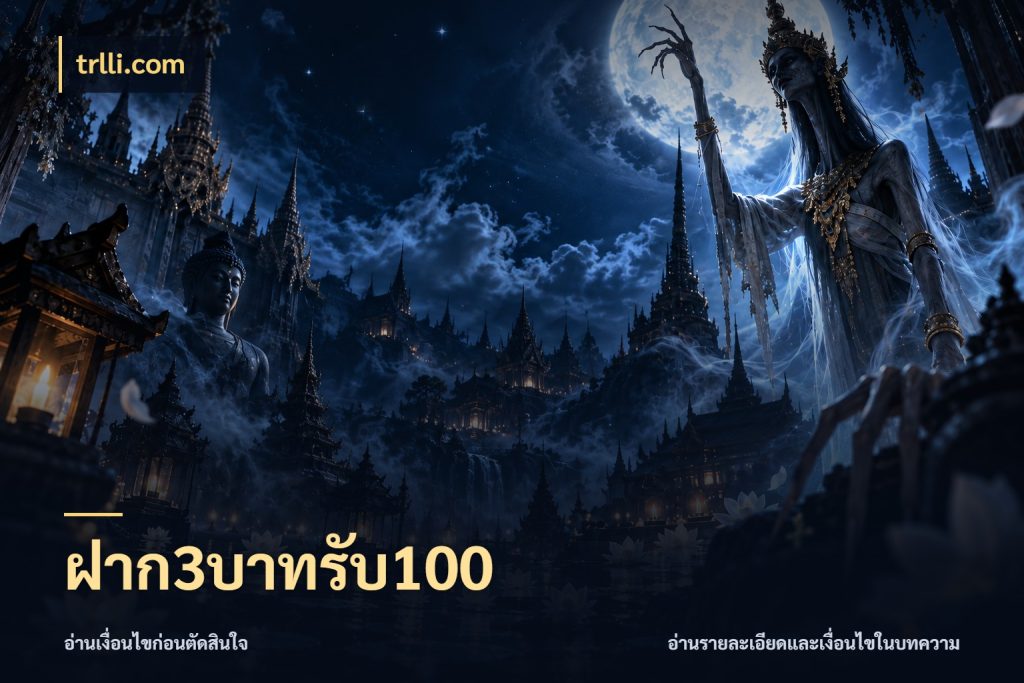 ฝาก3บาทรับ100 trlli.com สีสันของโปรฝากและยอดรับ
