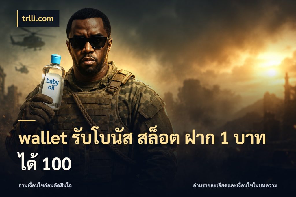 wallet รับโบนัส สล็อต ฝาก 1 บาทได้ 100 trlli.com เปิดมุมโปรให้เข้ากับเกมแนวโปรด