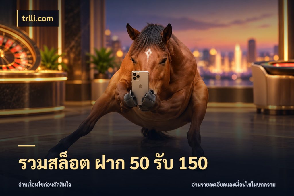 รวมสล็อต ฝาก 50 รับ 150 เปิดมุมโปรให้เข้ากับเกมแนวโปรด ในมุม trlli.com