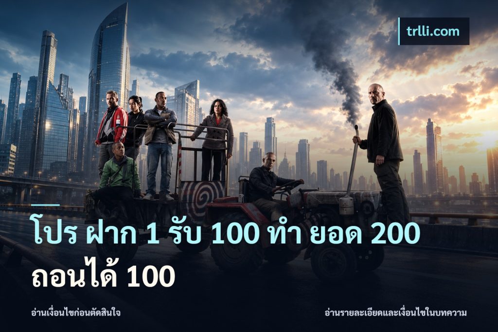 โปร ฝาก 1 รับ 100 ทํา ยอด 200 ถอนได้ 100