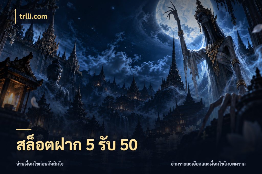 สล็อตฝาก 5 รับ 50 โปรยอดรับที่สายเกมสนใจ กับ trlli.com