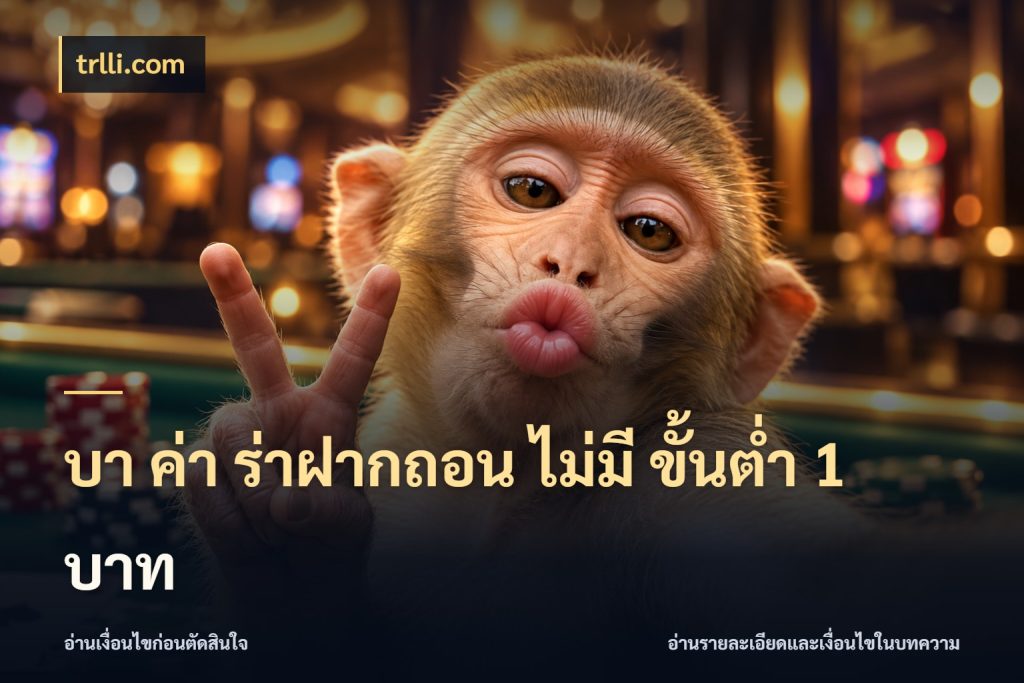 บา ค่า ร่าฝากถอน ไม่มี ขั้นต่ำ 1 บาท มุมบริการที่คนสนใจบาคาร่าอยากรู้ ในมุม trlli.com