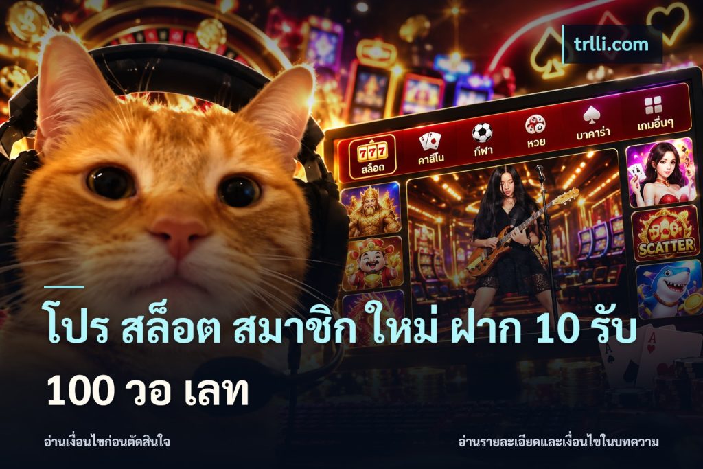 โปร สล็อต สมาชิก ใหม่ ฝาก 10 รับ 100 วอ เลท