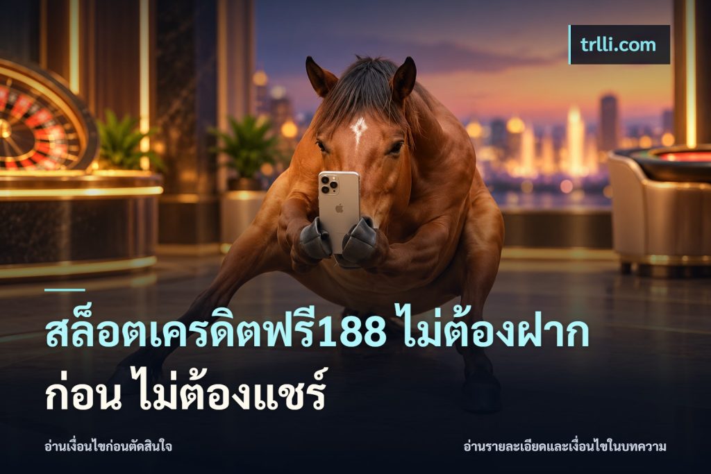 สล็อตเครดิตฟรี188 ไม่ต้องฝาก ก่อน ไม่ต้องแชร์