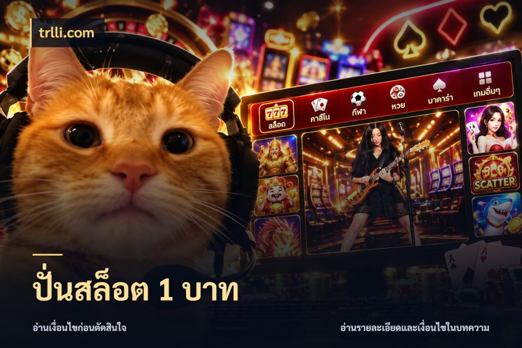 ปั่นสล็อต 1 บาท trlli.com ยอดเริ่มต้นน่าจับตากับสิทธิ์ที่เกี่ยวข้อง