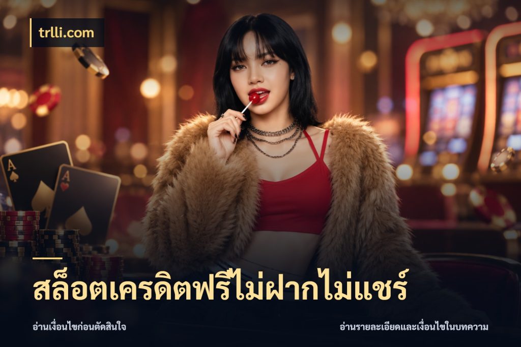 สล็อตเครดิตฟรีไม่ฝากไม่แชร์ trlli.com จากชื่อเครดิตฟรีสู่ความสนุกที่เข้าใจได้