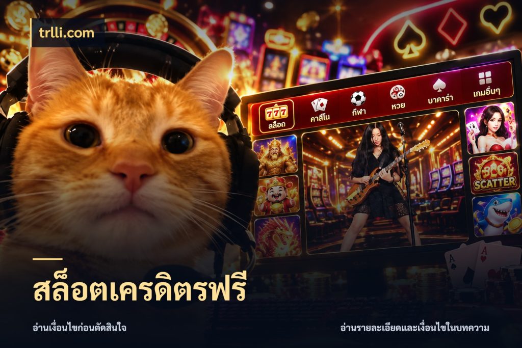 สล็อตเครดิตรฟรี สีสันของเครดิตฟรีและเกมแนวที่ชอบ ในมุม trlli.com