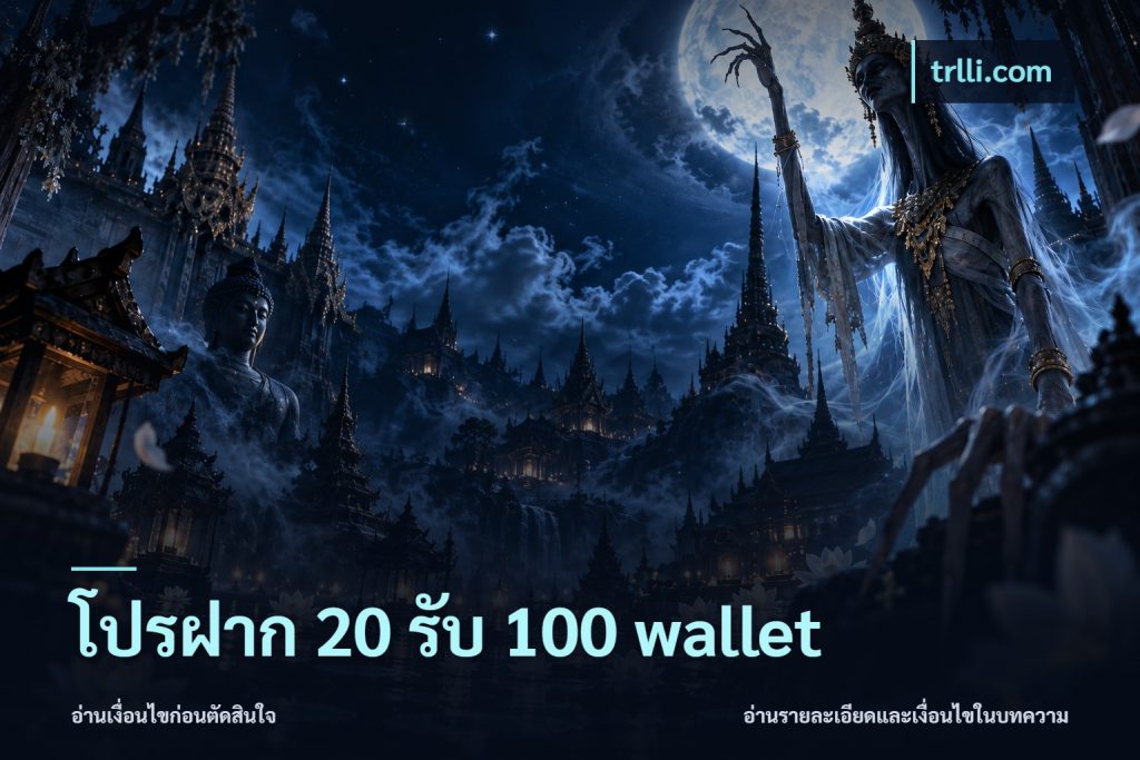 โปรฝาก 20 รับ 100 wallet