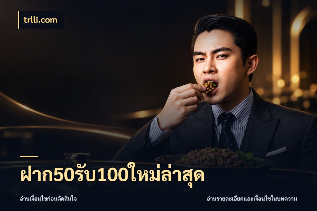 ฝาก50รับ100ใหม่ล่าสุด จับคู่โบนัสกับสไตล์เกมที่ชอบ สไตล์ trlli.com