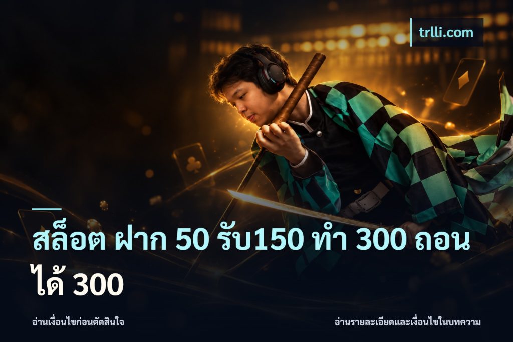 สล็อต ฝาก 50 รับ150 ทํา 300 ถอนได้ 300
