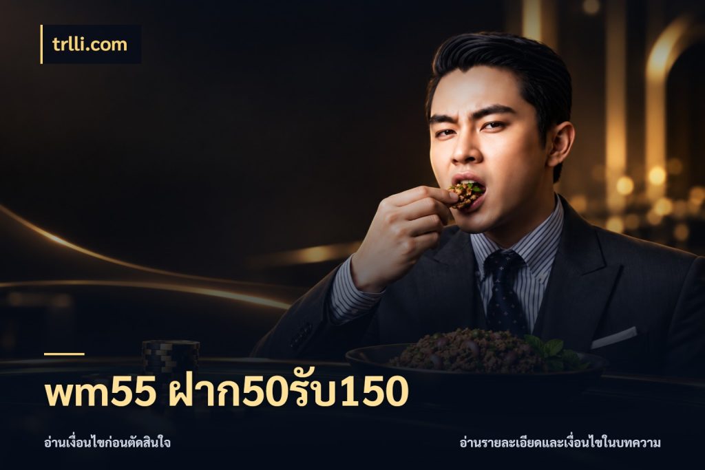 wm55 ฝาก50รับ150 จุดเด่นของเครดิตที่คนชอบเกมอยากรู้ กับ trlli.com