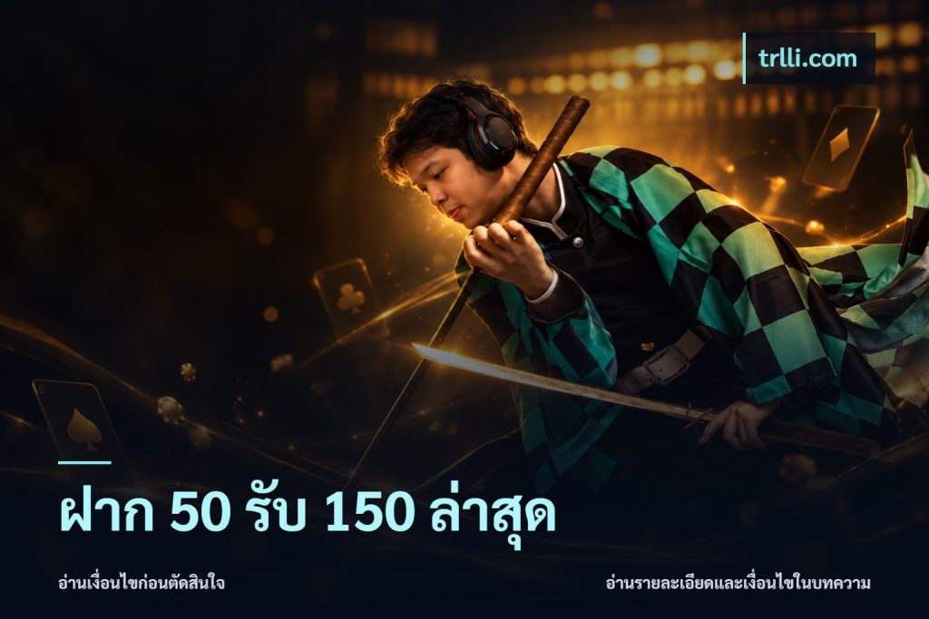 ฝาก 50 รับ 150 ล่าสุด