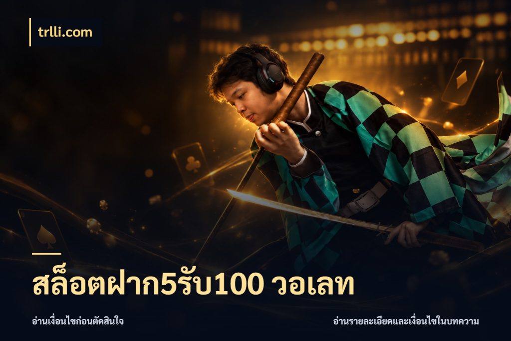 สล็อตฝาก5รับ100 วอเลท trlli.com จับคู่โบนัสกับสไตล์เกมที่ชอบ
