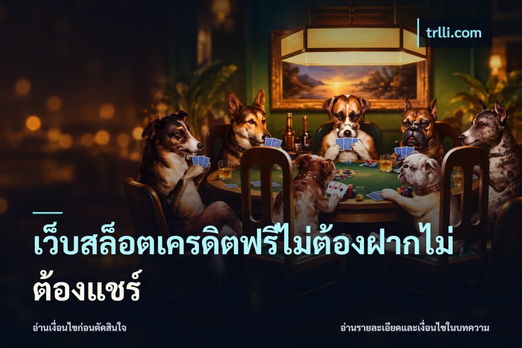 เว็บสล็อตเครดิตฟรีไม่ต้องฝากไม่ต้องแชร์