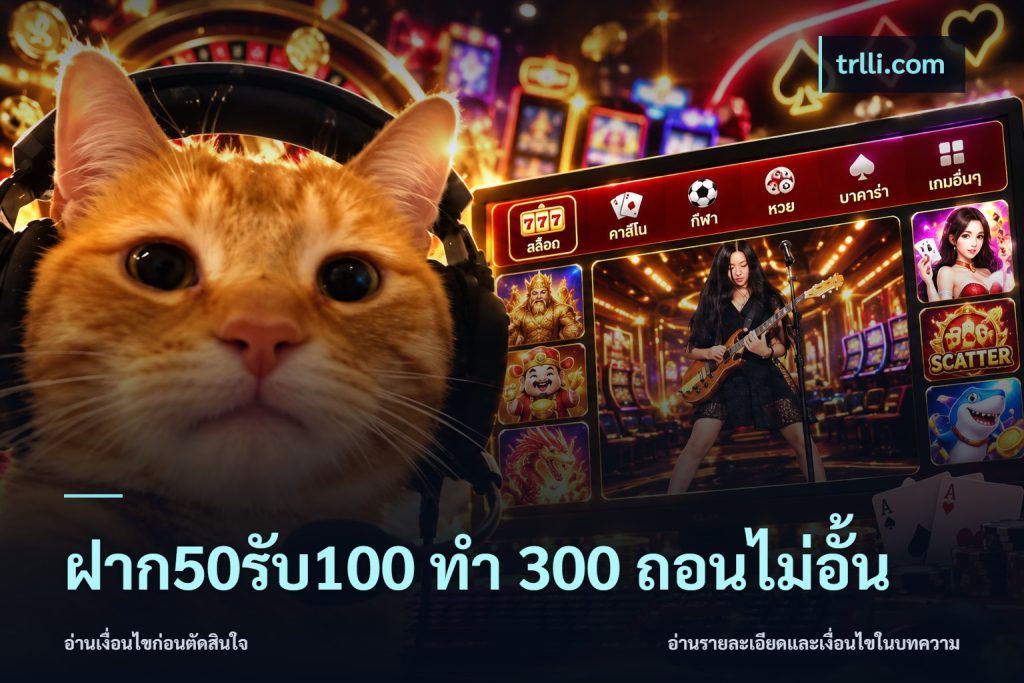 ฝาก50รับ100 ทํา 300 ถอนไม่อั้น
