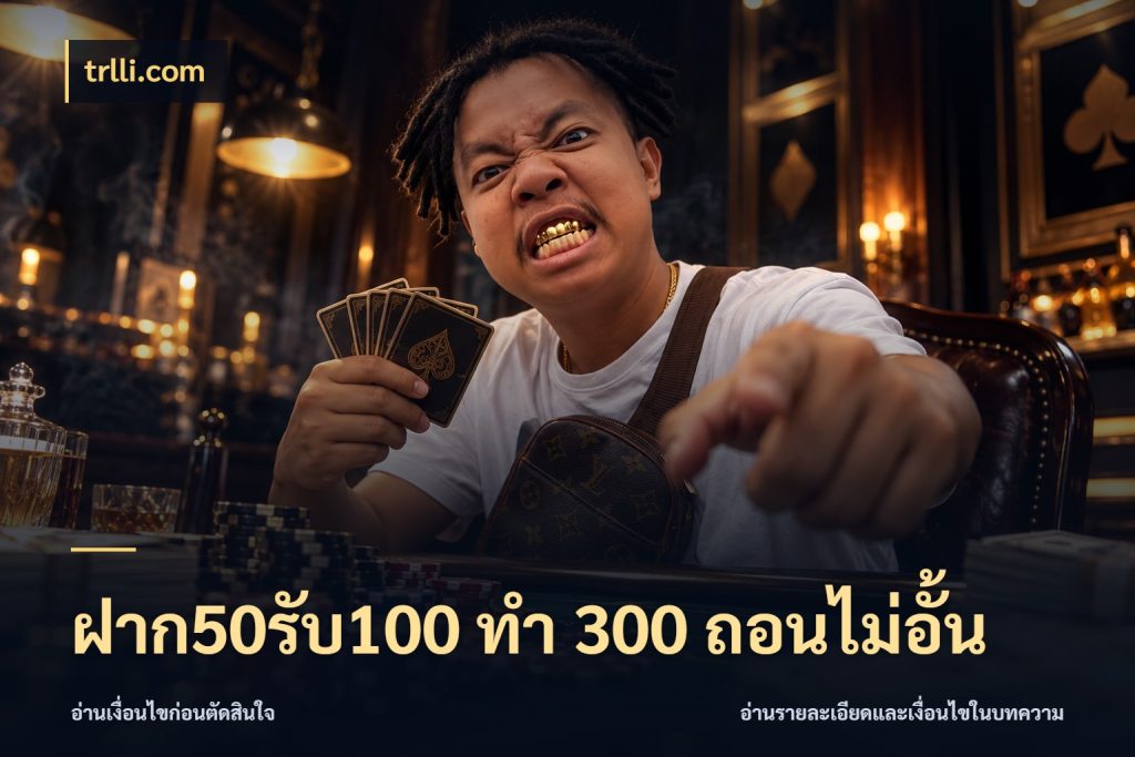 ฝาก50รับ100 ทํา 300 ถอนไม่อั้น สนุกกับตัวเลือกโปรในสไตล์ของคุณ ในมุม trlli.com