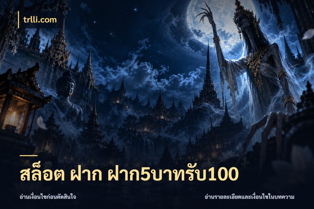 สล็อต ฝาก ฝาก5บาทรับ100 เปิดมุมโปรให้เข้ากับเกมแนวโปรด ในมุม trlli.com