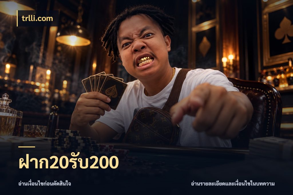 ฝาก20รับ200 เครดิตกับรูปแบบโปรที่ตรงใจ สไตล์ trlli.com