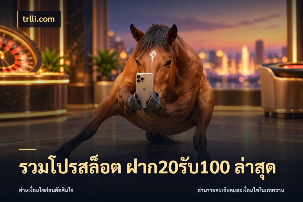 รวมโปรสล็อต ฝาก20รับ100 ล่าสุด เปิดมุมโปรให้เข้ากับเกมแนวโปรด สไตล์ trlli.com
