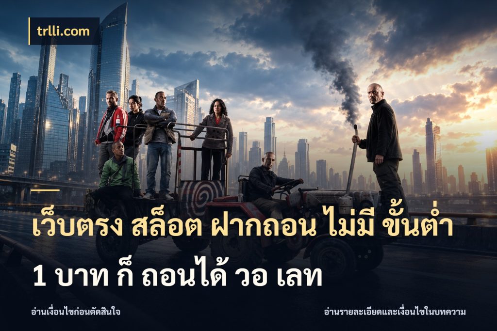 เว็บตรง สล็อต ฝากถอน ไม่มี ขั้นต่ำ 1 บาท ก็ ถอนได้ วอ เลท trlli.com จำนวนเริ่มต้นกับสไตล์เกมที่ชอบ