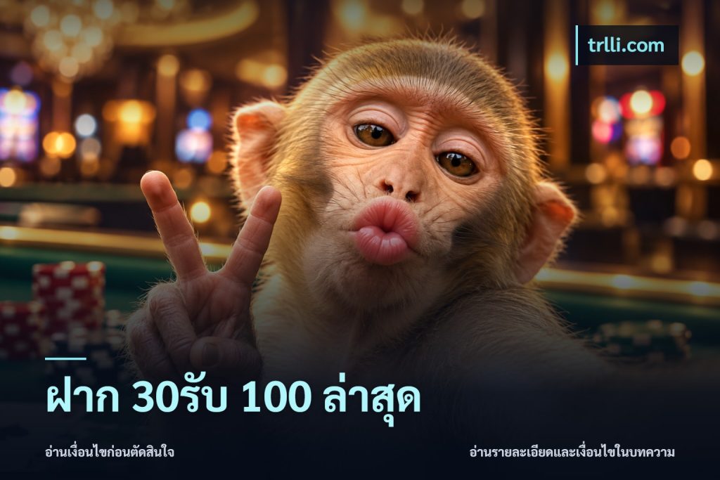 ฝาก 30รับ 100 ล่าสุด