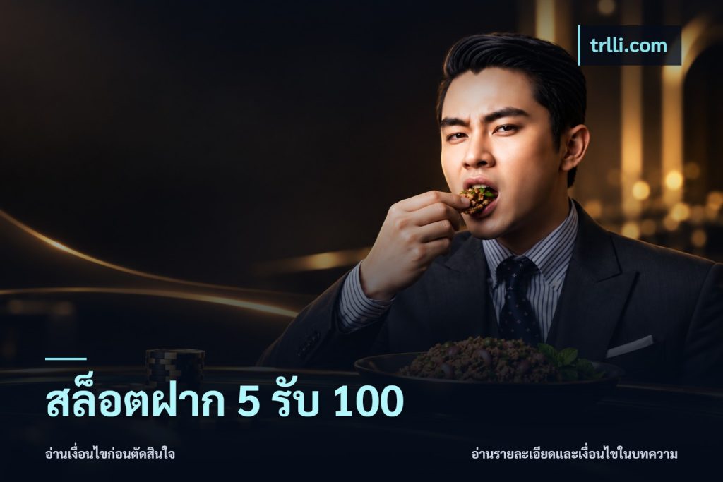 สล็อตฝาก 5 รับ 100