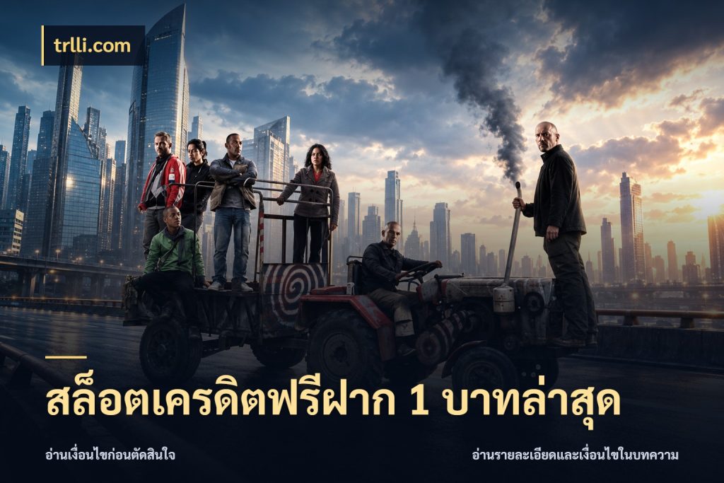 สล็อตเครดิตฟรีฝาก 1 บาทล่าสุด เลือกสไตล์ความสนุกจากรูปแบบเครดิต ในมุม trlli.com