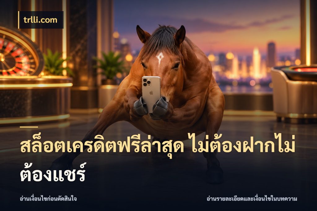 สล็อตเครดิตฟรีล่าสุด ไม่ต้องฝากไม่ต้องแชร์ สายโบนัสเลือกมุมเครดิตให้ตรงสไตล์ สไตล์ trlli.com