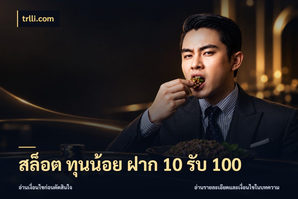 สล็อต ทุนน้อย ฝาก 10 รับ 100 สายโบนัสเลือกจังหวะสนุกได้อย่างไร สไตล์ trlli.com