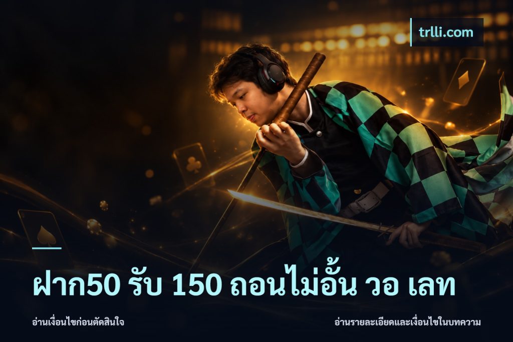 ฝาก50 รับ 150 ถอนไม่อั้น วอ เลท