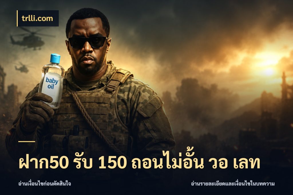 ฝาก50 รับ 150 ถอนไม่อั้น วอ เลท จับประเด็นยอดรับก่อนเลือกความสนุก ในมุม trlli.com