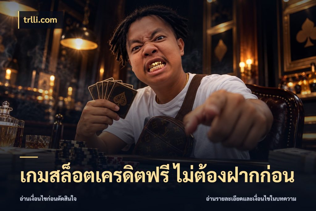 เกมสล็อตเครดิตฟรี ไม่ต้องฝากก่อน เปิดประเด็นเครดิตฟรีสำหรับคนชอบลุ้น กับ trlli.com