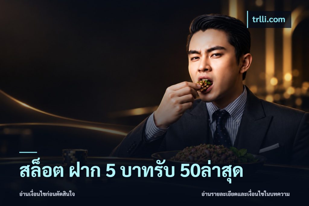 สล็อต ฝาก 5 บาทรับ 50ล่าสุด