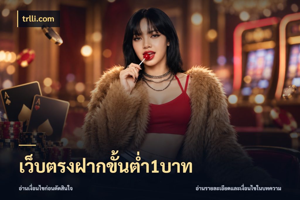 เว็บตรงฝากขั้นต่ำ1บาท จำนวนเริ่มต้นกับรายละเอียดที่สายเกมสนใจ กับ trlli.com