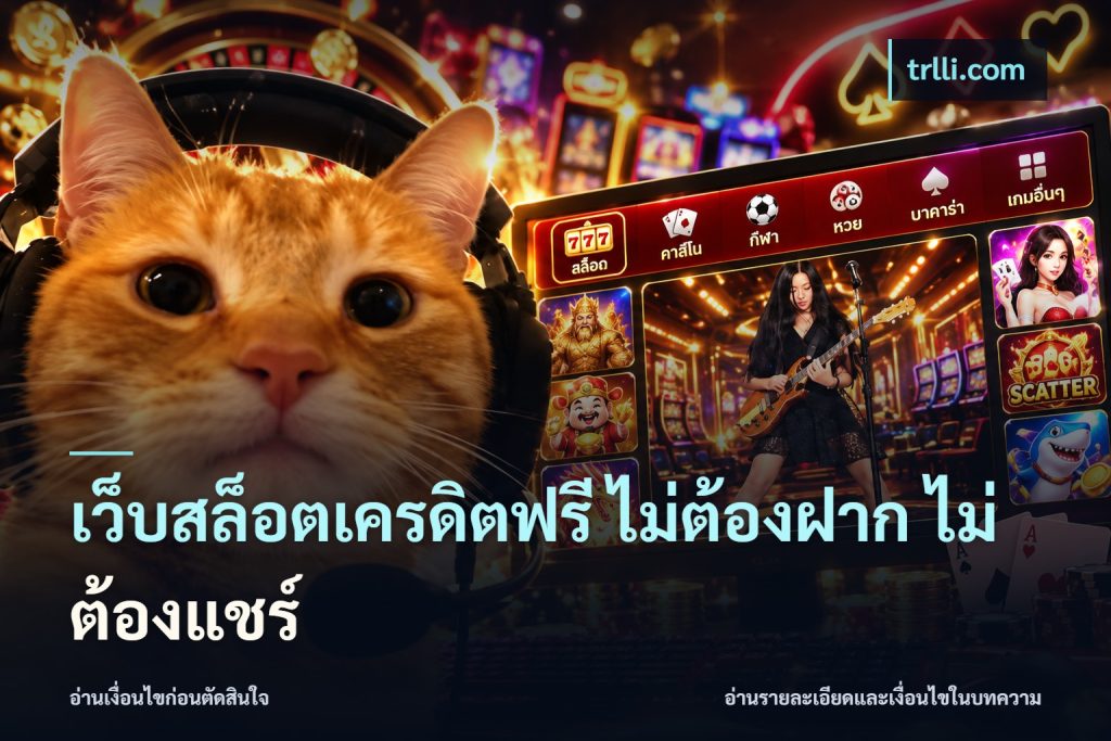 เว็บสล็อตเครดิตฟรี ไม่ต้องฝาก ไม่ต้องแชร์