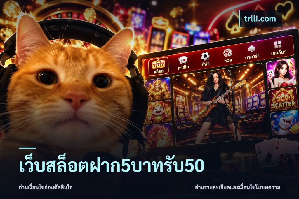 เว็บสล็อตฝาก5บาทรับ50