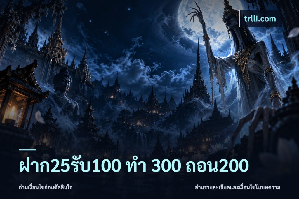 ฝาก25รับ100 ทํา 300 ถอน200