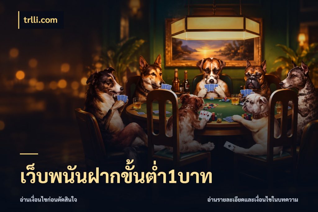 เว็บพนันฝากขั้นต่ำ1บาท เปิดมุมยอดเริ่มต้นสำหรับคนชอบเกม กับ trlli.com