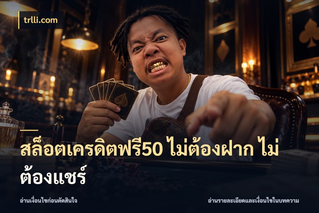 สล็อตเครดิตฟรี50 ไม่ต้องฝาก ไม่ต้องแชร์ เครดิตฟรีในมุมที่สายโบนัสสนใจ ในมุม trlli.com