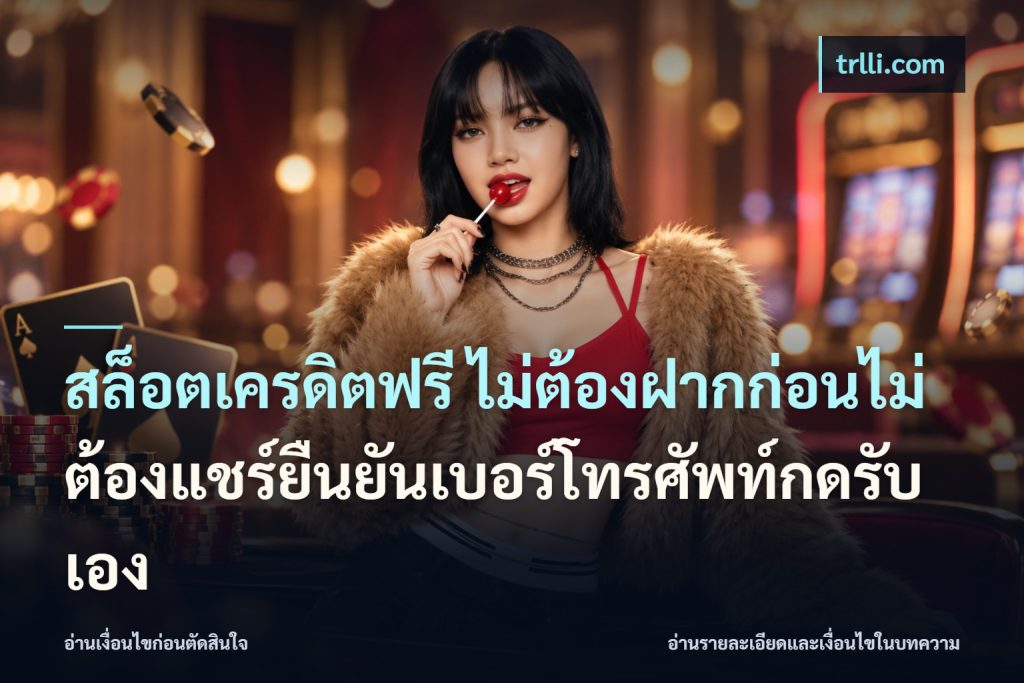 สล็อตเครดิตฟรี ไม่ต้องฝากก่อนไม่ต้องแชร์ยืนยันเบอร์โทรศัพท์กดรับเอง