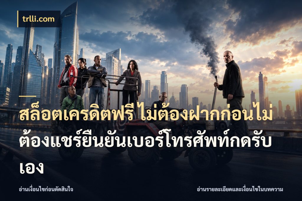 สล็อตเครดิตฟรี ไม่ต้องฝากก่อนไม่ต้องแชร์ยืนยันเบอร์โทรศัพท์กดรับเอง จากชื่อเครดิตฟรีสู่ความสนุกที่เข้าใจได้ ในมุม trlli.com