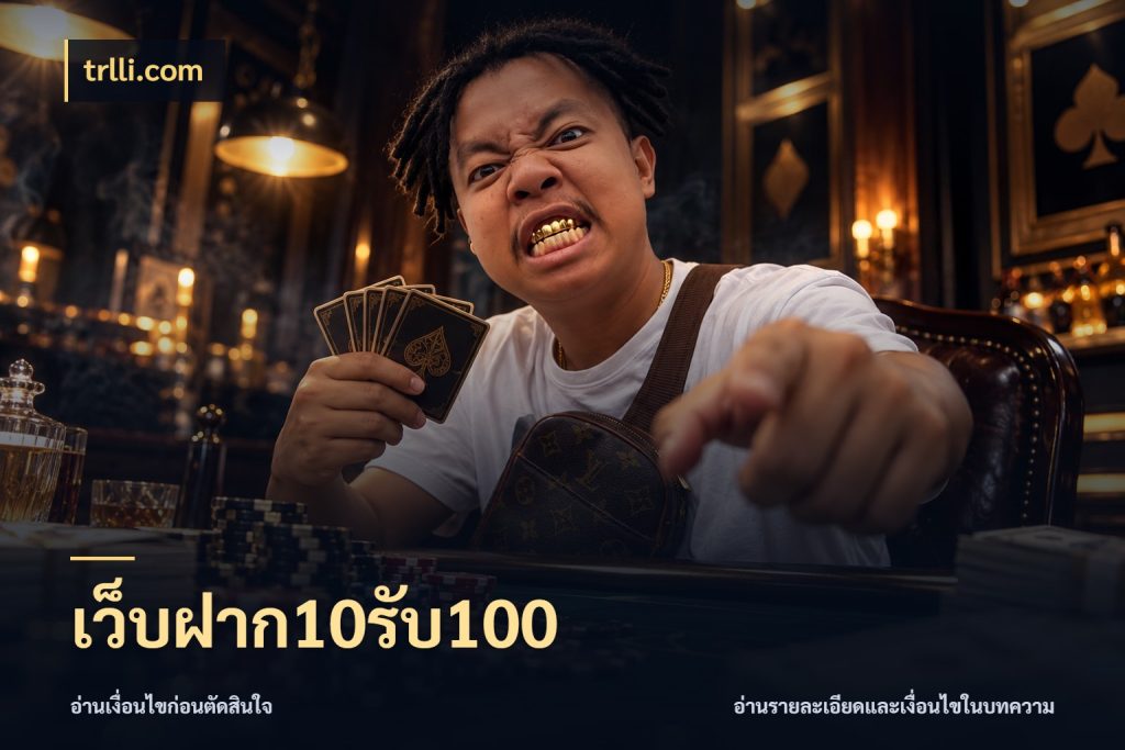 เว็บฝาก10รับ100 ยอดฝากและยอดรับในมุมของคนชอบลุ้น กับ trlli.com