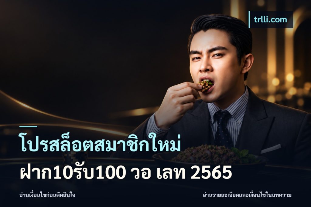 โปรสล็อตสมาชิกใหม่ ฝาก10รับ100 วอ เลท 2565