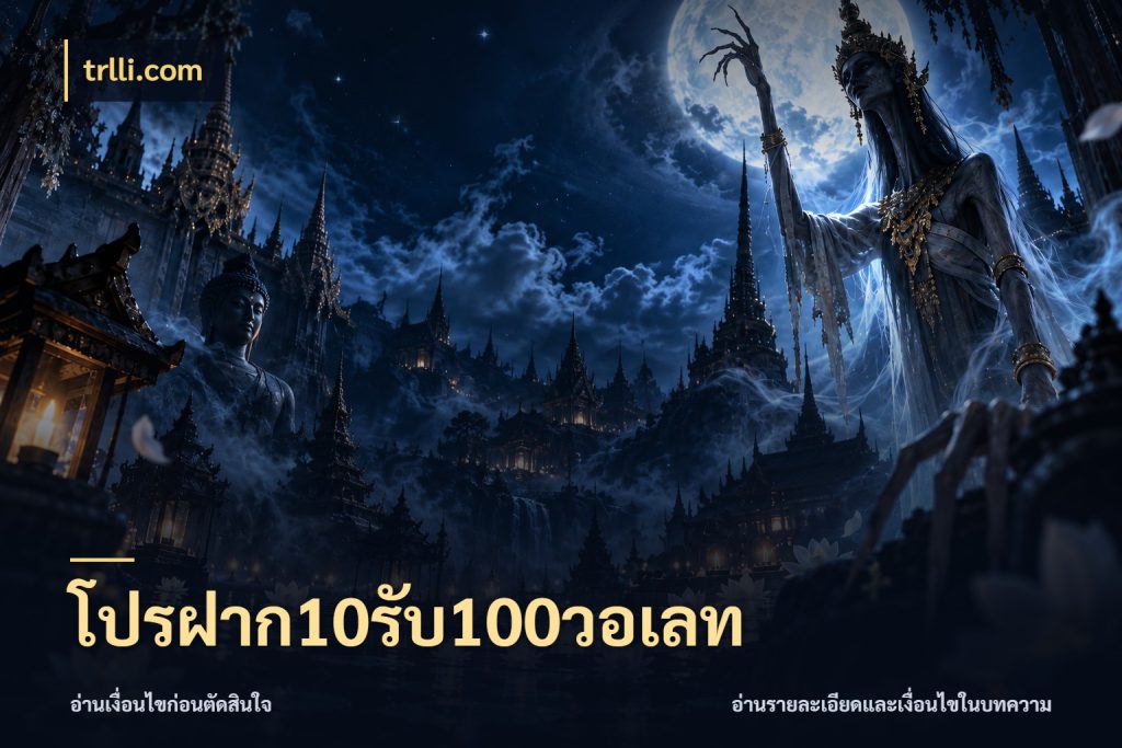 โปรฝาก10รับ100วอเลท รูปแบบโบนัสกับสิทธิ์ของสายเกม กับ trlli.com