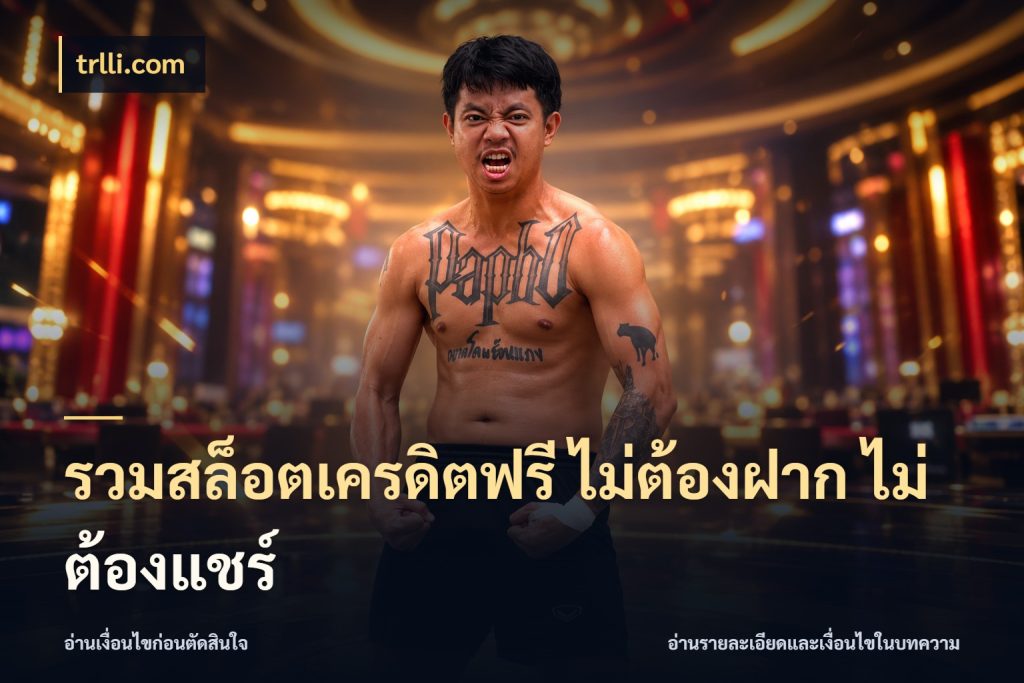 รวมสล็อตเครดิตฟรี ไม่ต้องฝาก ไม่ต้องแชร์ ชนิดเครดิตกับสิทธิ์ที่คุณอยากรู้ ในมุม trlli.com