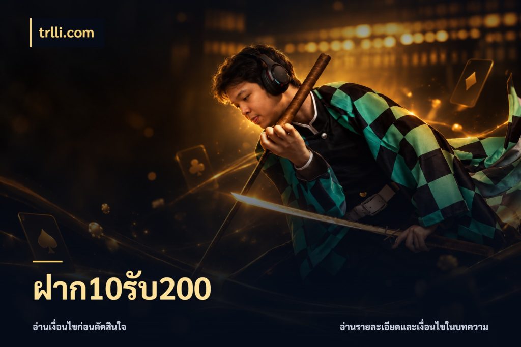ฝาก10รับ200 trlli.com รูปแบบโบนัสกับสิทธิ์ของสายเกม