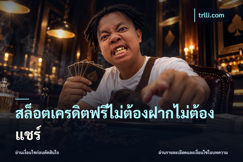 สล็อตเครดิตฟรีไม่ต้องฝากไม่ต้องแชร์