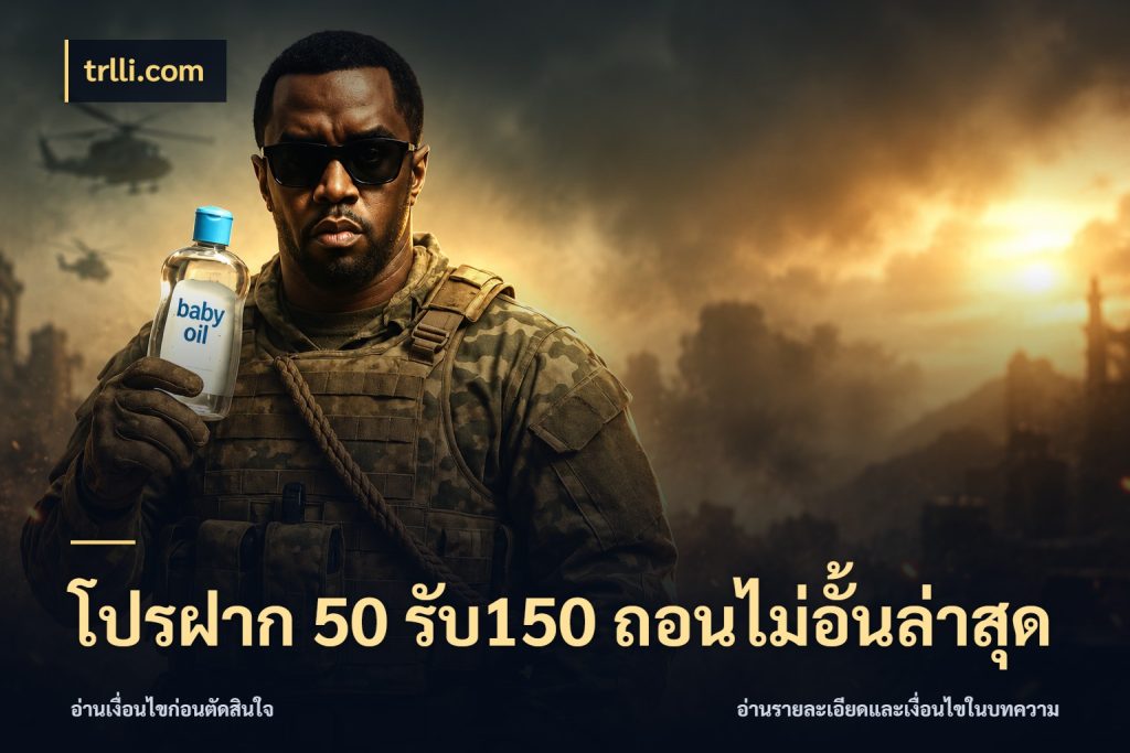 โปรฝาก 50 รับ150 ถอนไม่อั้นล่าสุด สายโบนัสเลือกจังหวะสนุกได้อย่างไร ในมุม trlli.com