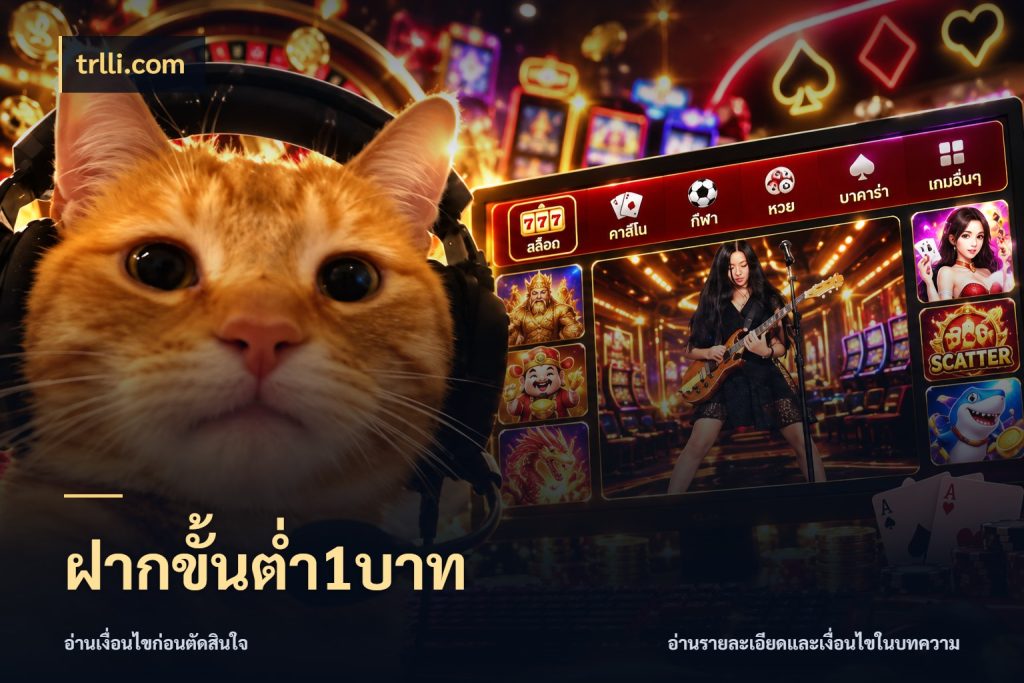 ฝากขั้นต่ำ1บาท trlli.com เงินตั้งต้นกับความสนุกที่คุณกำหนด