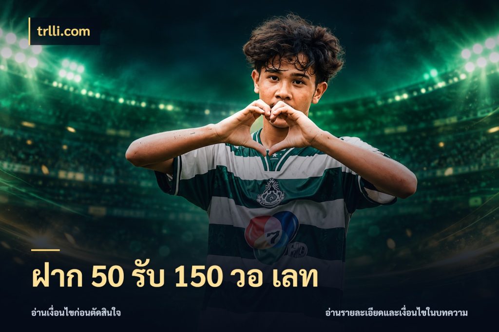 ฝาก 50 รับ 150 วอ เลท โปรยอดรับที่สายเกมสนใจ สไตล์ trlli.com